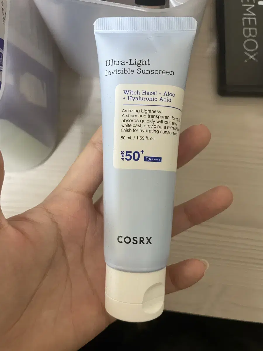 코스알엑스 cosrx 울트라 라이트 인비저블 선스크린 선크림 50mL